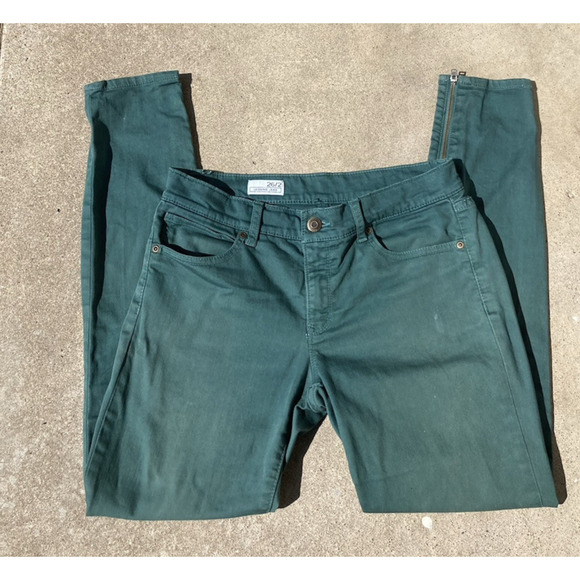 Gap 1969 Bright Green Inseam Zip Legging Jean Women's Size 26/2 - Picture 2 of 8